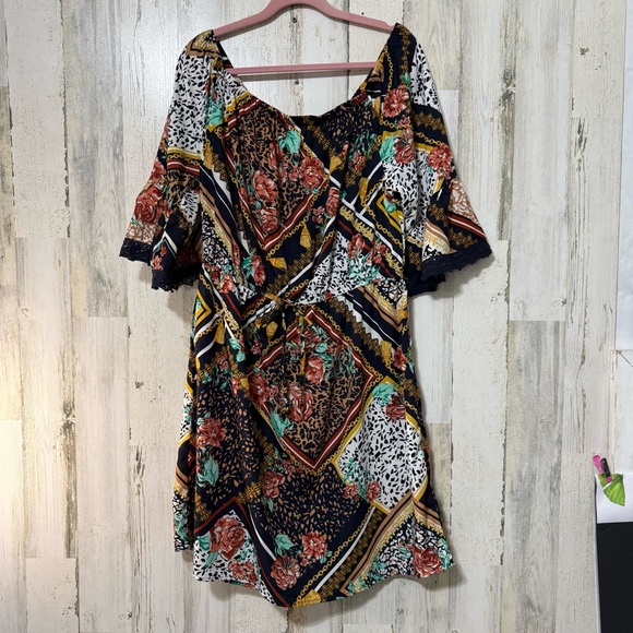 Speed Control Multicolor Patchwork Dress - Picture 2 of 10